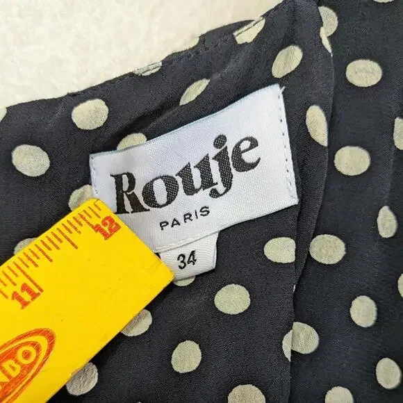 Rouje Women's Black and Navy Dress - Picture 4 of 8